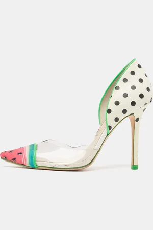SOPHIA WEBSTER PVC and Patent Leather Jessica Watermelon Pumps Size 37