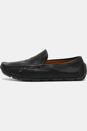 Gucci Leather Slip On Loafers Size 43