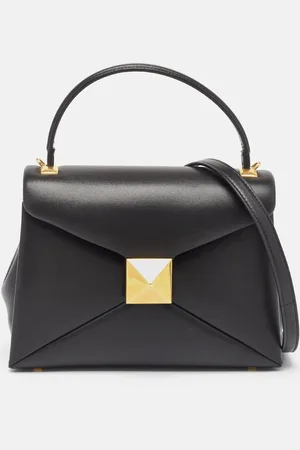VALENTINO Leather Small One Stud Top Handle Bag