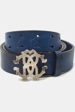 Roberto Cavalli Leather Logo Buckle Belt 105 CM