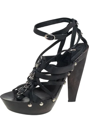 Etro Leather Strappy Platform Ankle Strap Sandals Size 39