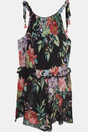 ZIMMERMANN Floral Print Cotton Playsuit (10 Yrs)