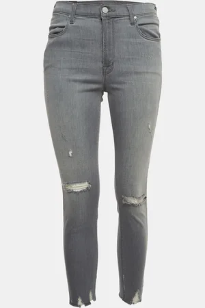 J Brand Ripped Denim Distressed Hem Skinny Jeans M Waist 29"