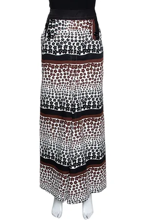 Kenzo Floral Print Cotton Maxi Skirt S