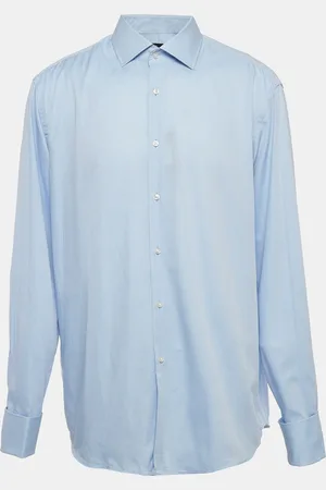 HUGO BOSS Pinstripe Cotton Long Sleeve Shirt XXXL