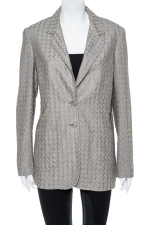 Missoni Gold & Lurex Knit Blazer L