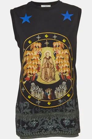 Givenchy Printed Cotton Knit Tank Top XS