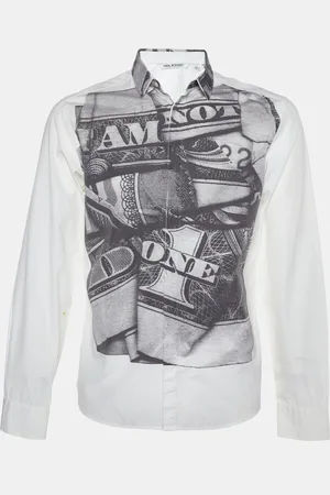 Neil Barrett Printed Poplin Shirt L