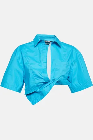 Jacquemus Cotton La Chemise Capri Crop Shirt M