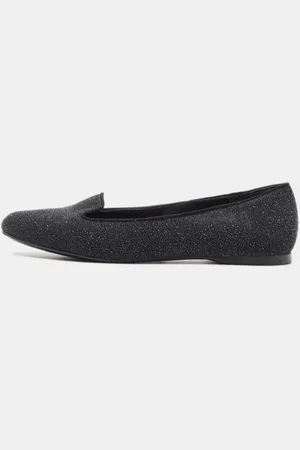 Saint Laurent Yves Saint Laurent Glitter Suede Ballet Flats Size 37.5
