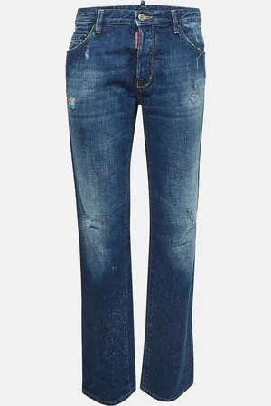 Dsquared2 Paint Splashed Distressed Denim Buttoned Jean L Waist 34"