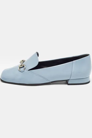 Gucci Light Patent Leather Horsebit Loafers Size 36.5