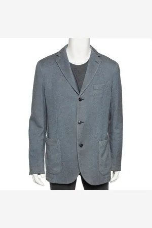 Ermenegildo Zegna Two-Toned Cashmere & Wool Single Breasted Blazer XXL