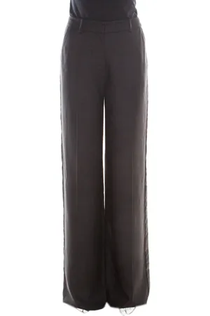 Borbonese Satin Paneled Straight Fit Trousers M