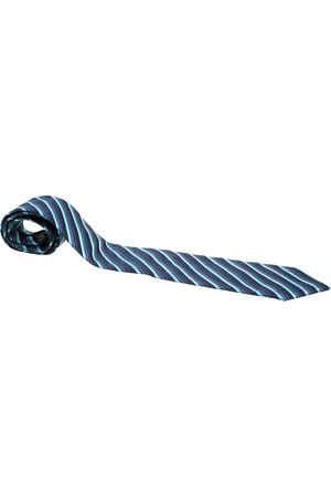 Lanvin Diagonal Striped Silk Traditional Tie
