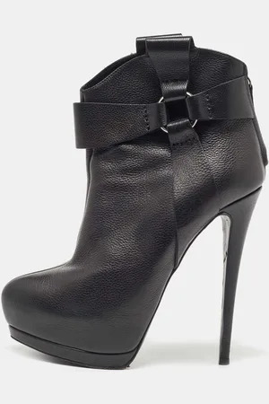 Sergio Rossi Leather Ankle Boots Size 39.5