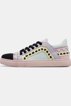 SOPHIA WEBSTER Multicolor Leather and Suede Riko Sneakers Size 37