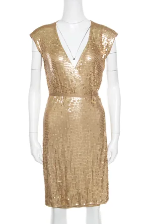 Michael Kors Sequined Wrap Dress S