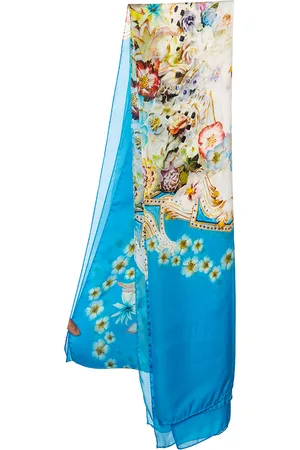 Roberto Cavalli Floral Printed Silk Stole