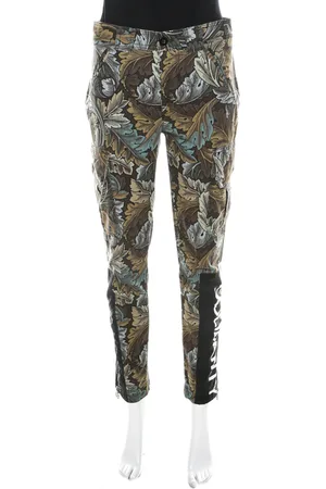 Marc Jacobs Elm Ancathus Print Cotton Fitted Cargo Pants S