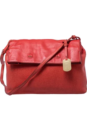 Furla Leather Fold Over Shoulder Bag