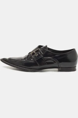 Nº21 Leather Crystal Embellished Buckle Loafers Size 38.5