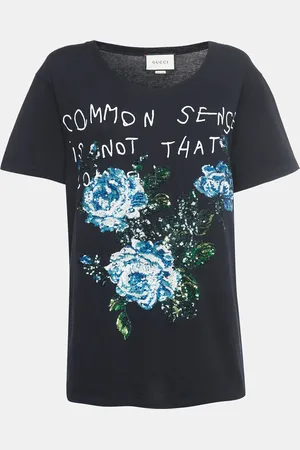 Gucci Sequined Embroidered Cotton T-Shirt S