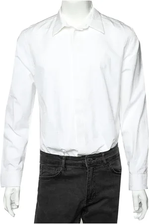 Givenchy Embroidered Cotton Button Front Shirt XL