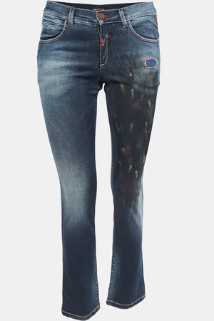 Roberto Cavalli Printed Denim Jeans S
