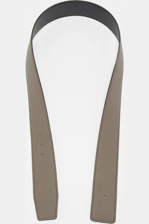 Hermès Gris Etain/Noir Epsom And Chamonix Reversible Belt Strap 85 CM