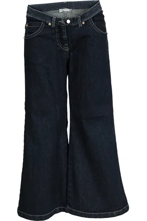 ERMANNO SCERVINO Junior Indigo Dark Wash Denim Flared Jeans 8 Yrs
