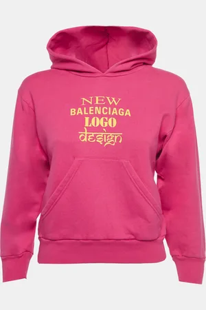 Balenciaga Graphic Print Cotton-Blend Hoodie (6 Yrs)