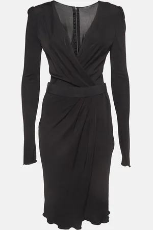 Dolce & Gabbana Jersey V-Neck Midi Dress S