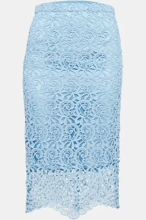 Burberry Pale Lace Pencil Skirt S
