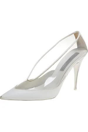 Stella McCartney Faux Leather And PVC Pointed Toe Pumps Size 40