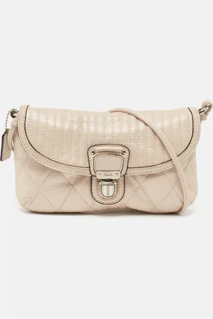 Coach Quilted Leather Push Lock Crossbody Bag