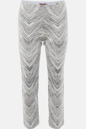 Missoni Zig Zag Wool Knit Trousers S