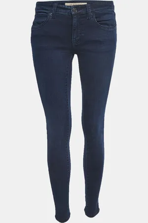 Burberry Dark Denim Skinny Low-Rise Jeans S Waist 27"