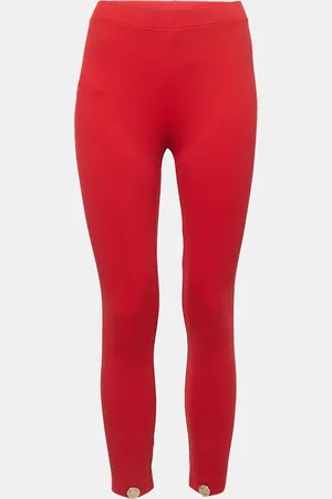 Elisabetta Franchi Nylon Knit Leggings S