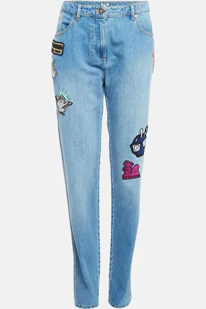 Kenzo Applique Detail Denim Boyfriend Jeans M Waist 32"