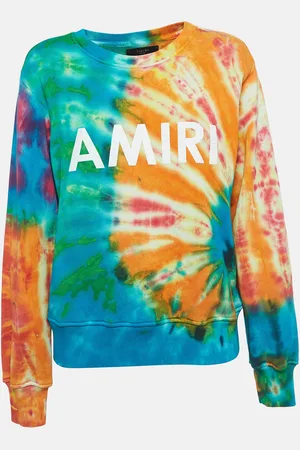 AMIRI Tye-Dye Effect Cotton Sweatshirt M