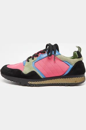Gucci Multicolor Suede and Nylon Icaro Sneakers Size 40.5