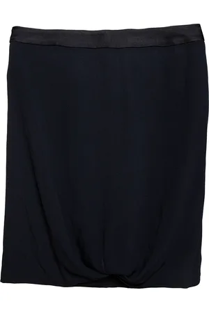 Emporio Armani Crepe Draped Knot Detail Mini Skirt S
