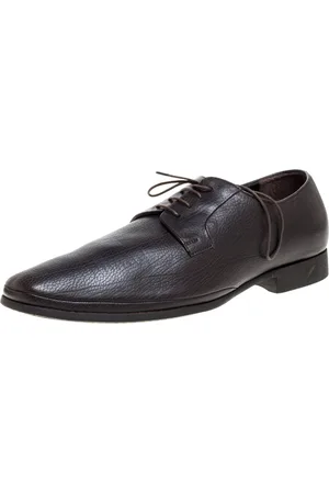Giorgio Armani Dark Leather Classic Oxfords Size 46