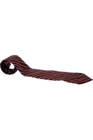 Bvlgari X Davide Pizzigoni Diagonal Striped Silk Seven Fold Tie