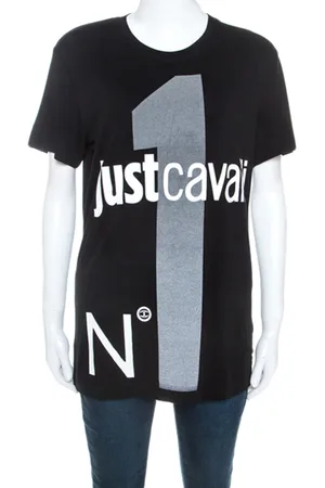 Roberto Cavalli Logo Print Jersey Oversized T-shirt XXS