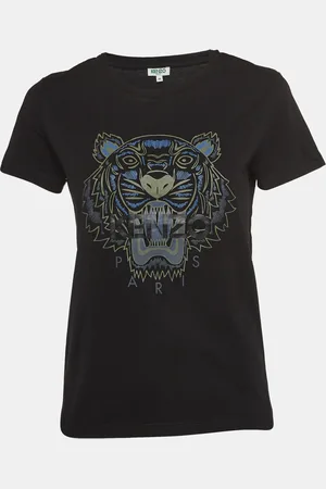 Kenzo Tiger Print Cotton Knit Short Sleeves T-shirt M