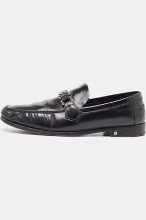 LOUIS VUITTON Leather Hockenheim Loafers Size 44