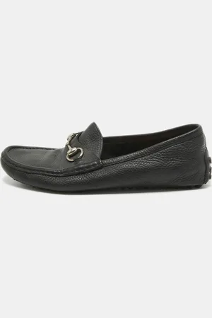 Gucci Leather Horsebit Slip On Loafers Size 40.5
