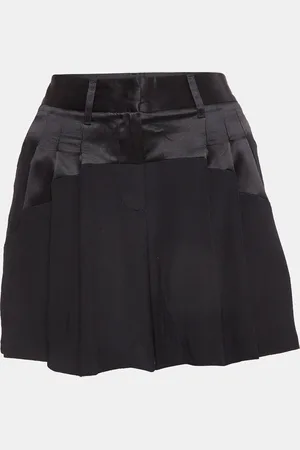 Roberto Cavalli Silk Pleated Shorts M